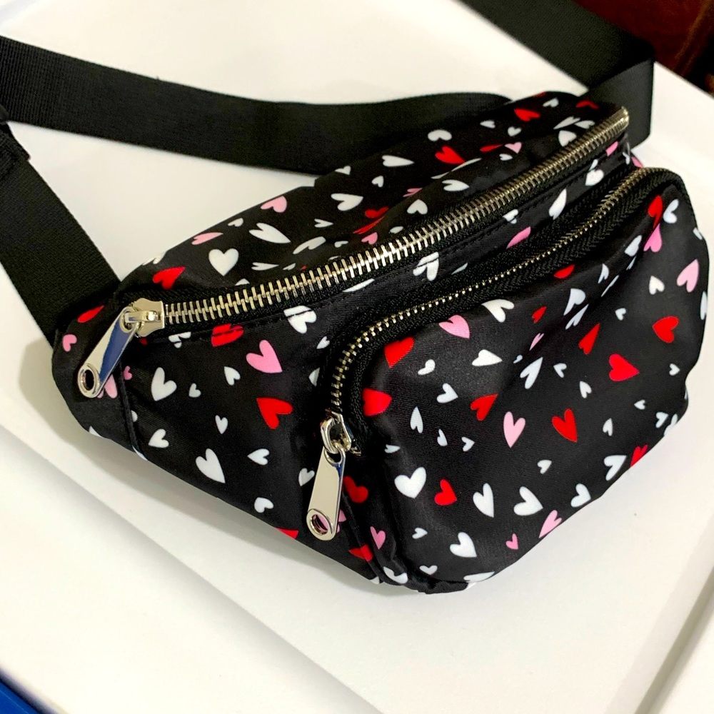 Fanny Pack with Hearts Claire’s NWOT